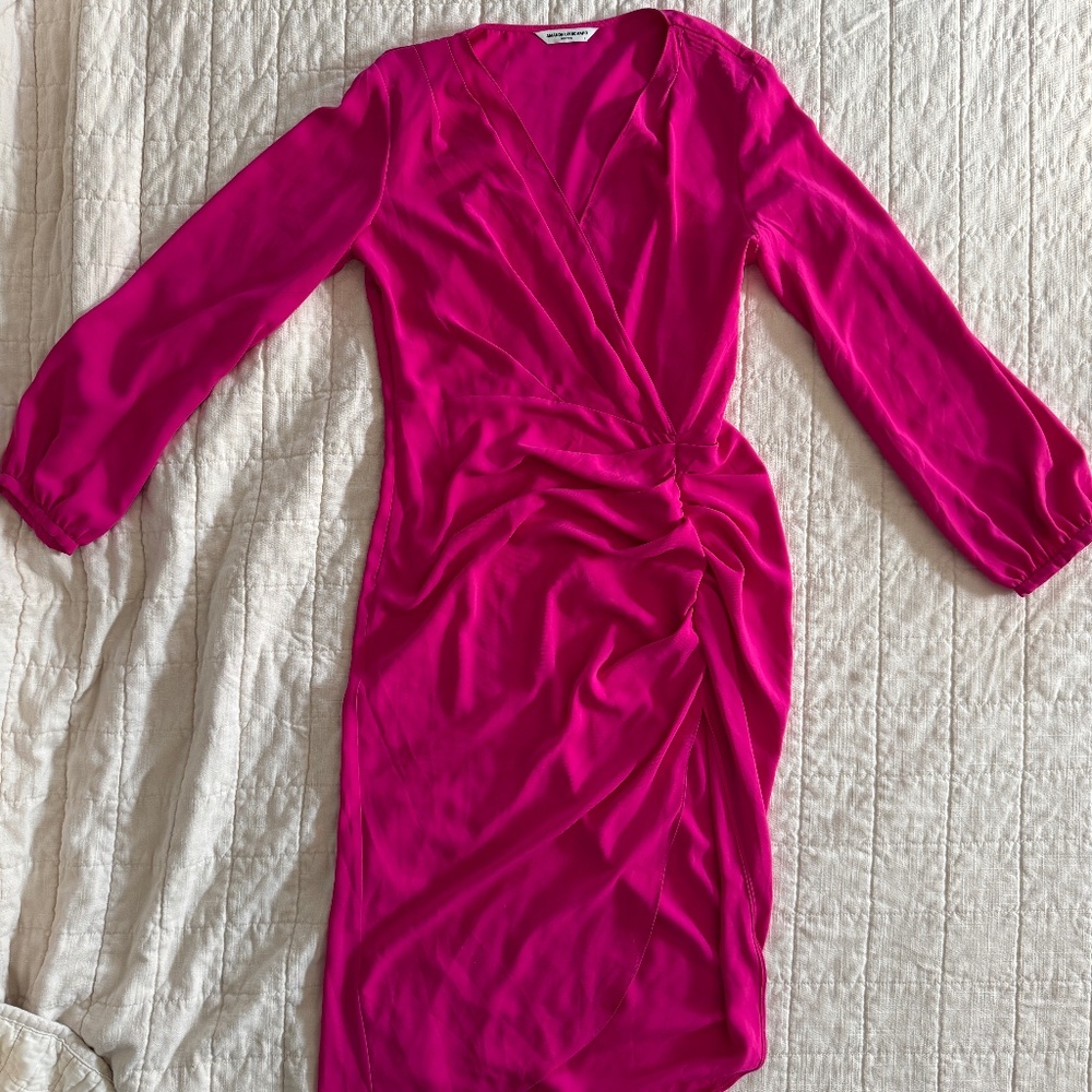 Amanda Uprichard x Revolve Long Sleeve 'Roma' Pink Dress Size M